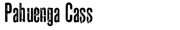 Pahuenga Cass font preview